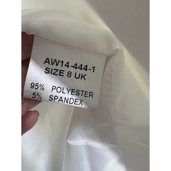 Lavish Alice Ivory Blazer Jacket UK Size 8 US 4 Light Academia Classic - Picture 3 of 6